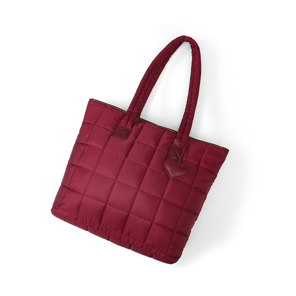 Everyday Tote Bag with Heart Bag Charm - LTBG1311-CH