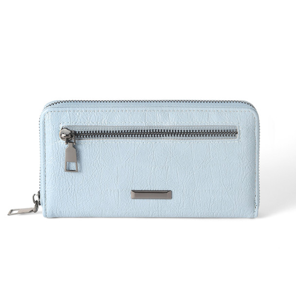 Textured PU Leather Zip Wallet - LWBG1211