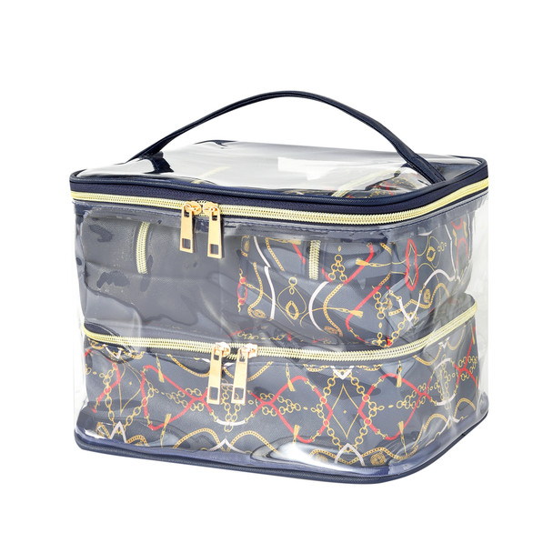 4pc Fashion Chain Print Cosmetic Set-LNCTB2013-NV