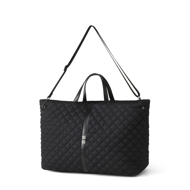 Meredith Weekender Bag with Buckle Clasp -LTBG1320-BK