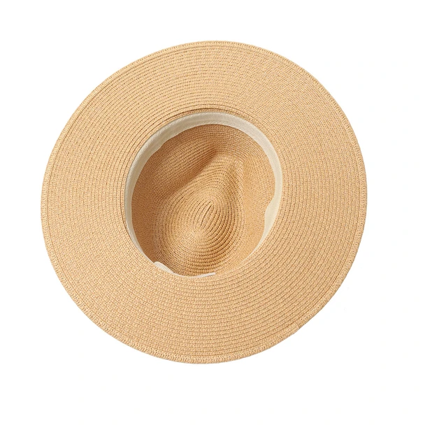 Ladies Wide Brim Sun Straw Hat with Braided Band-LFH1121
