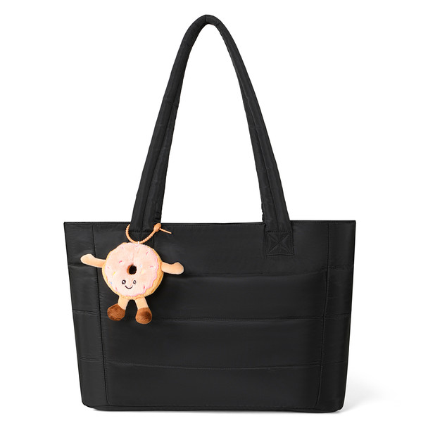 Aime Commuter Tote with Donut Charm-LTBG1316-DT