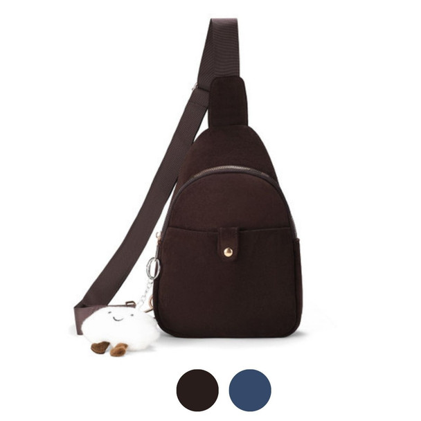 Ladies Suede Sling with Cloud Hang off - LFBG1853 Ladies Suede Sling with Cloud Hang off - LFBG1853