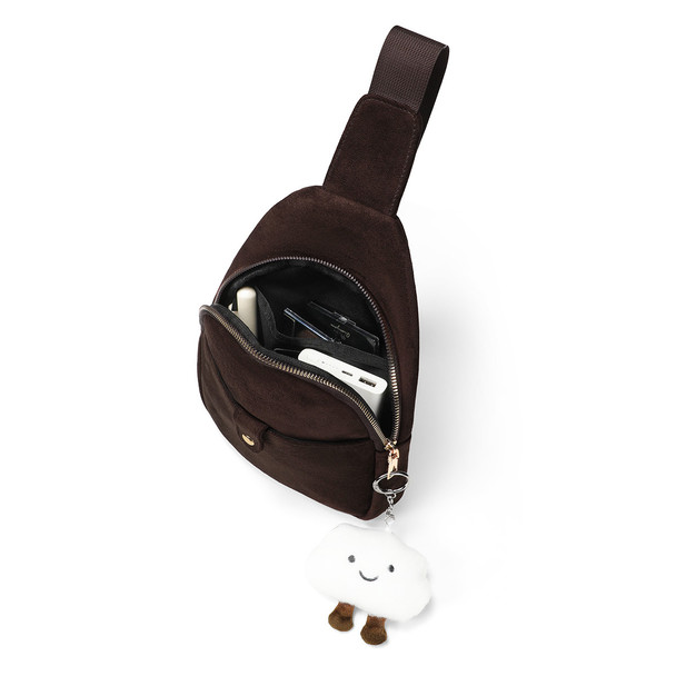 Ladies Suede Sling with Cloud Hang off - LFBG1853 Ladies Suede Sling with Cloud Hang off - LFBG1853