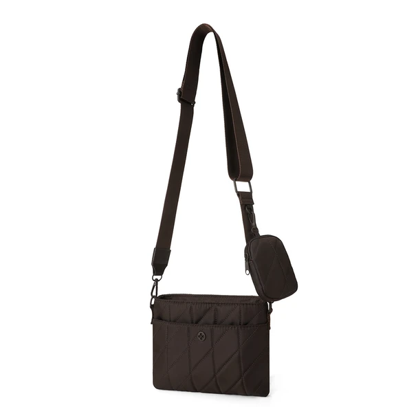 Quilted Pouch Bag with coin pouch-LCBG1443 Quilted Pouch Bag with coin pouch-LCBG1443