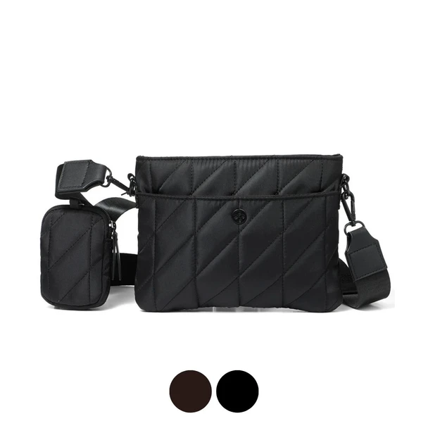 Quilted Pouch Bag with coin pouch-LCBG1443 Quilted Pouch Bag with coin pouch-LCBG1443