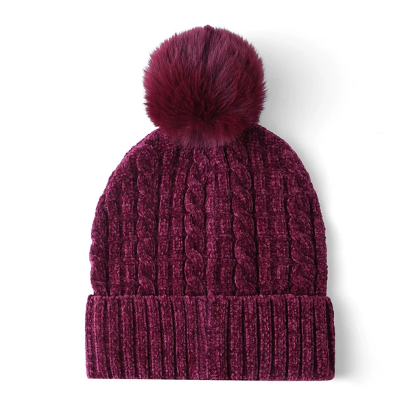 Ladies Winter Chenile Beanies - LCKH5046 Ladies Winter Chenile Beanies - LCKH5046