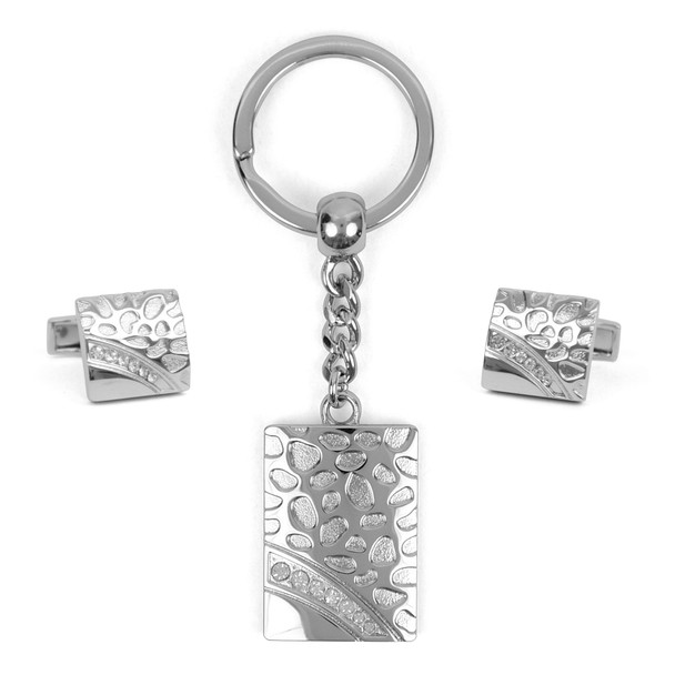 Cufflink & Key Chain Set CKB201