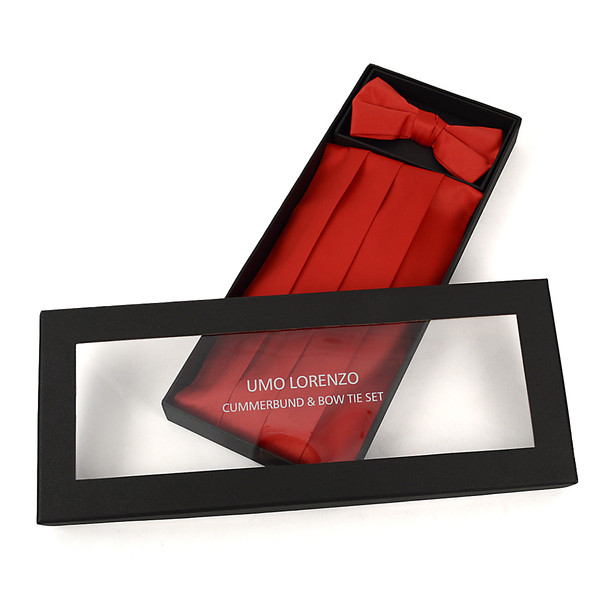 Men's Poly Satin Bow Tie and Cummerbund Sets CBT1301 Men's Poly Satin Bow Tie and Cummerbund Sets CBT1301