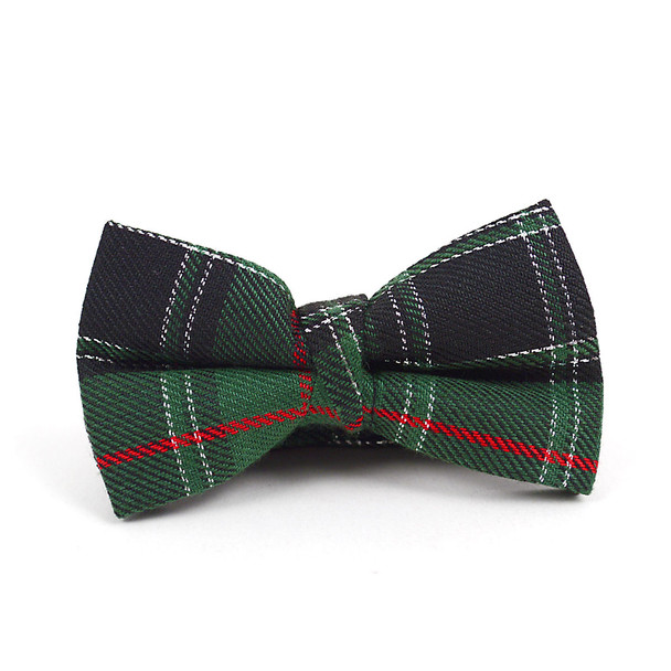 Kid's 2" Poly Plaid Banded Bow Ties BBT4005