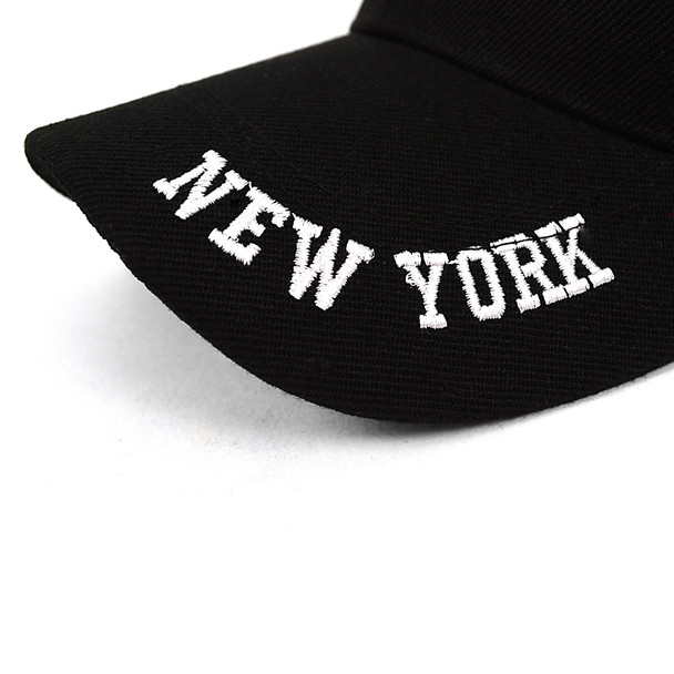 New York Black 3D Embroidered Baseball Cap, Hat EBC10285