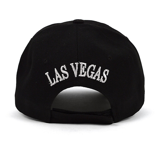 Las Vegas Black 3D Embroidered Baseball Cap, Hat EBC10287