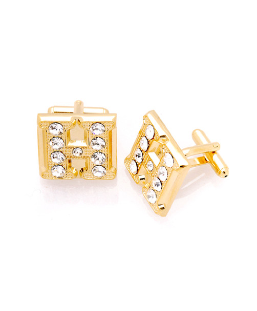 "H" Initial Cufflink ICL3508