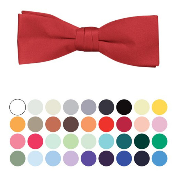 Boy's 1.5" Poly Satin Banded Bow Ties BBT1301