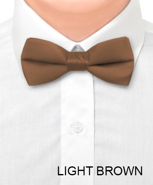 Boy's 1.5" Poly Satin Banded Bow Ties BBT1301