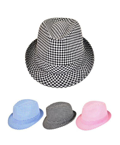 3pc 1.5" Brim Fedora Hat H8764F