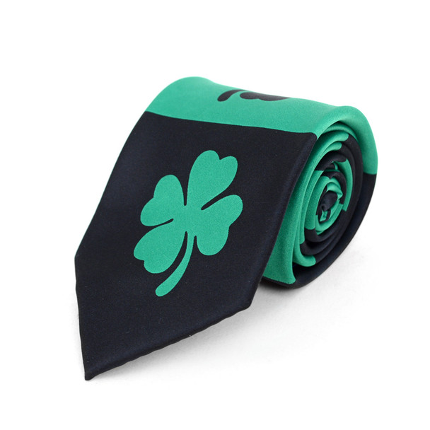 Lucky Shamrock Clovers Green Novelty Tie NV4603