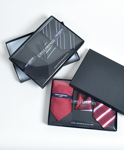 24pc Pack Assorted Ties and Hanky Boxed Set THX24