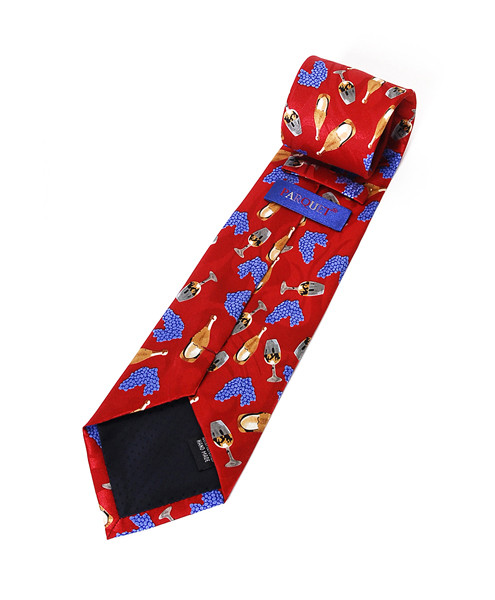Wine Novelty Tie NV2333-RD