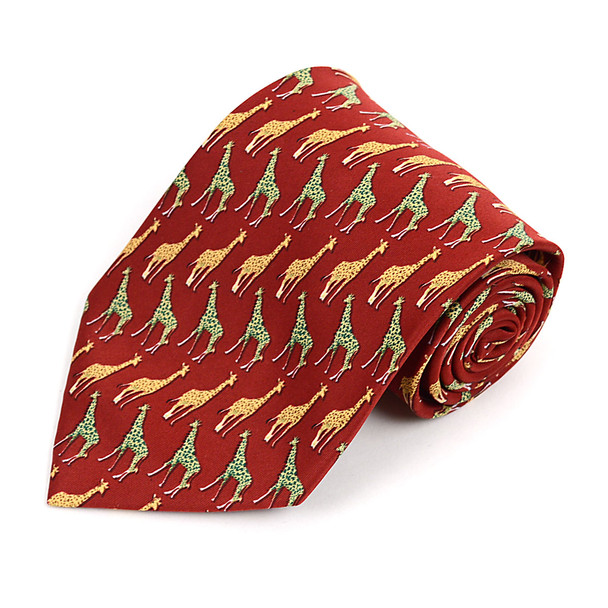 Giraffe Novelty Tie NV2324-BUR