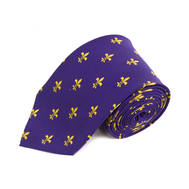 Poly Purple Floral Tie FLT01PUGD