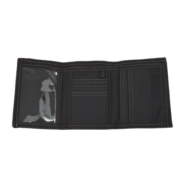 Men's Polyester Small Eagle Tri-fold Velcro Wallets