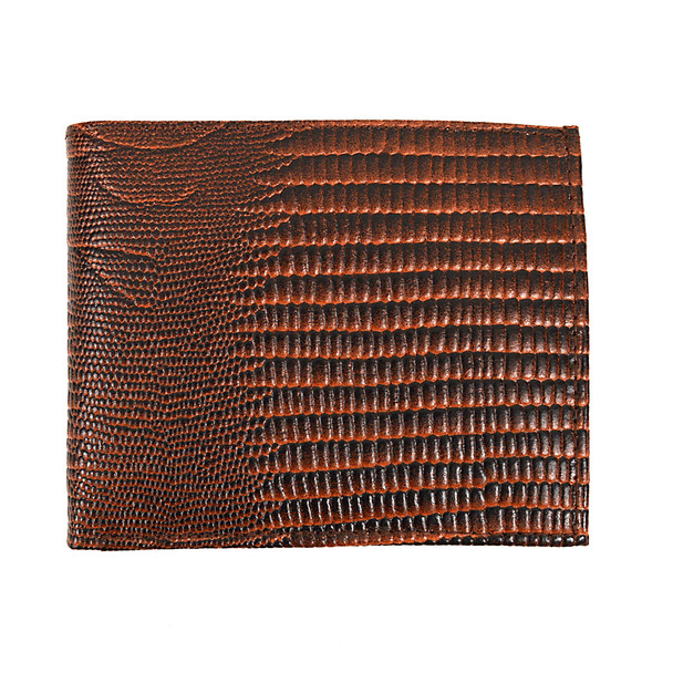 Bi-Fold Genuine Leather Lizard Wallet MGLW-A14L