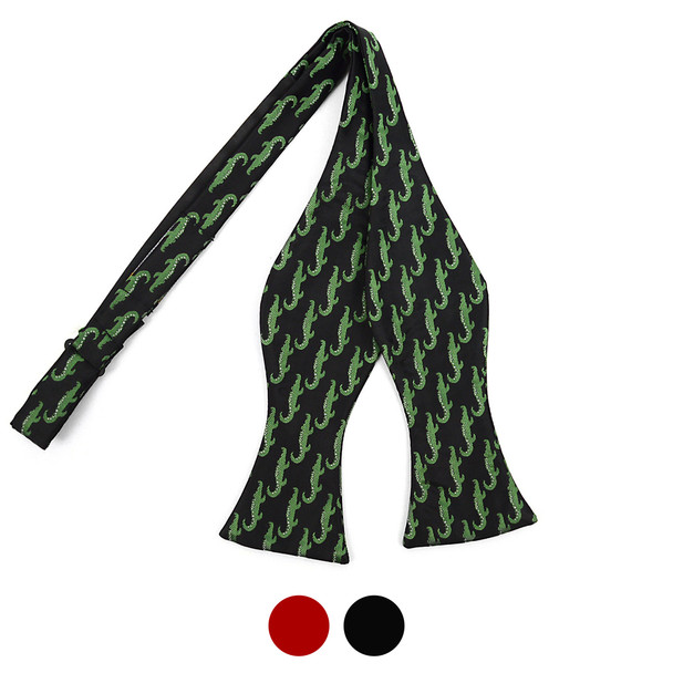 Men's Alligator Self-Tie Freestyle Bow Tie