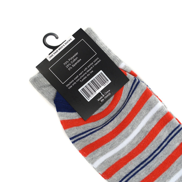 12pc Pack Striped Feraricci Sock MFS3479