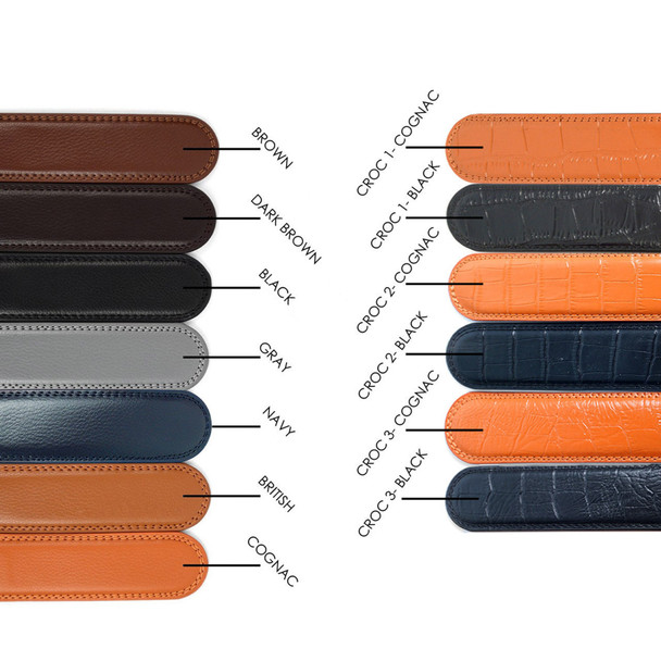 Men's Genuine Leather Sliding Buckle Ratchet Belt MGLBB5 Men's Genuine Leather Sliding Buckle Ratchet Belt MGLBB5