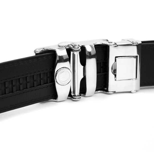 Men's Auto Lock Buckle Genuine Leather Waist Strap Dress Belt MGLBB5 Men's Auto Lock Buckle Genuine Leather Waist Strap Dress Belt MGLBB5