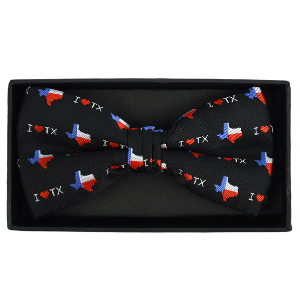 Men's I Love Texas Banded Bow Tie