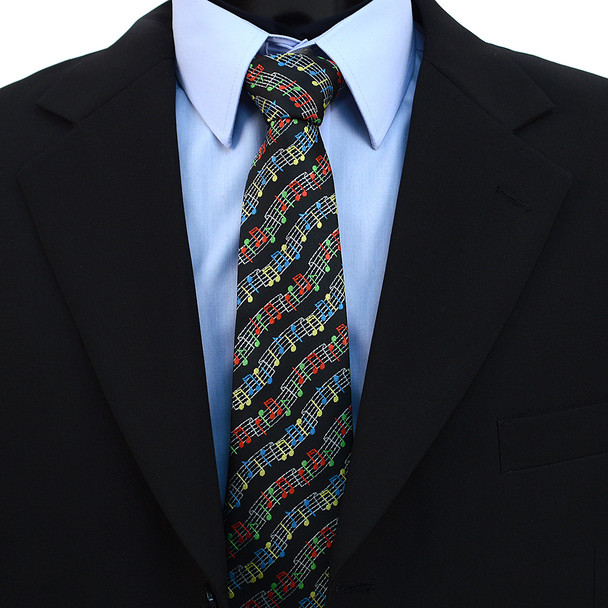 Music Note Novelty Tie