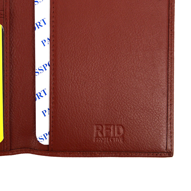 RFID Genuine Leather Passport Case RFID-GLPC1