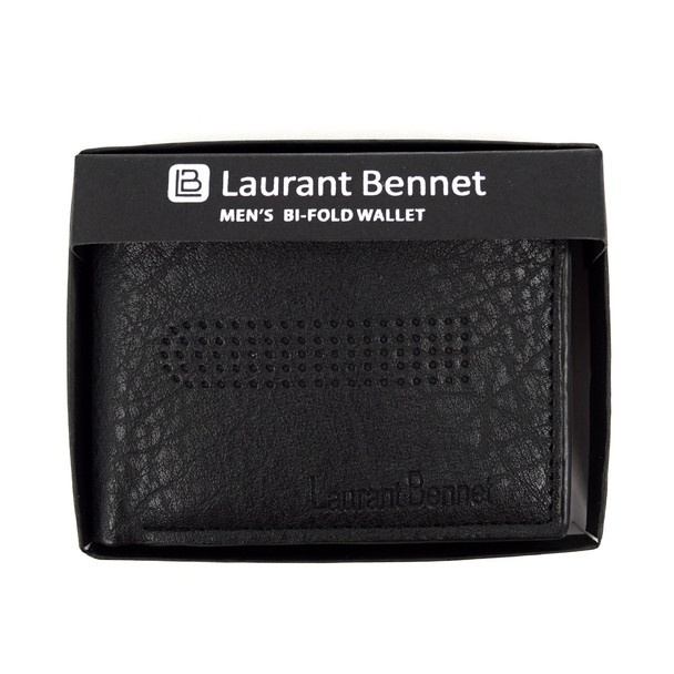 Bi-Fold Leather Wallet with Decorative Front Detail MLW5185