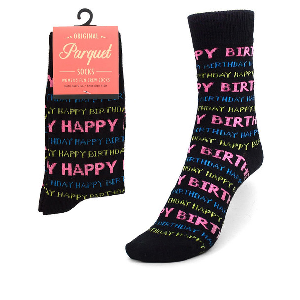 Women's Happy Birthday Novelty Socks LNVS1733