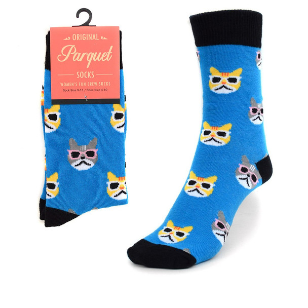 Women's Cool Cats Novelty Socks LNVS1736