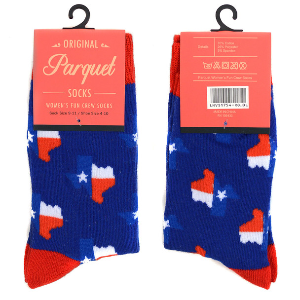 Women's Texas State Novelty Socks LNVS1754 Women's Texas State Novelty Socks LNVS1754