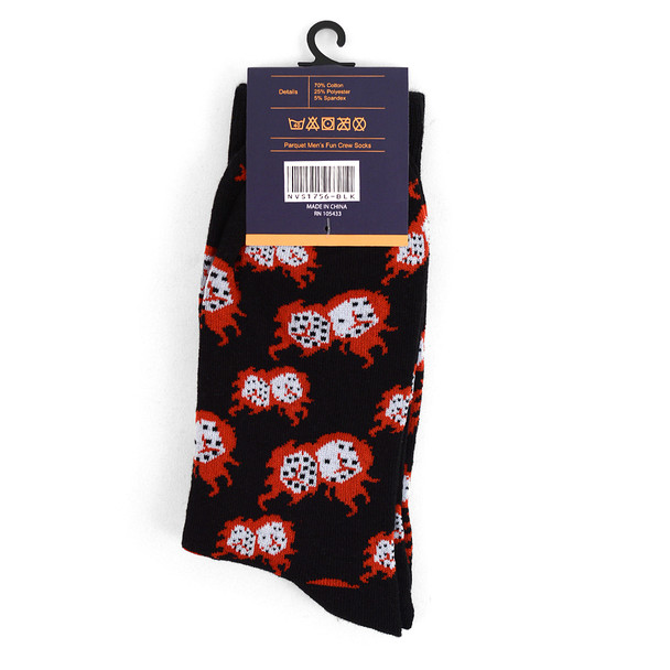 12pairs Men's Fire Dice Novelty Socks NVS1756