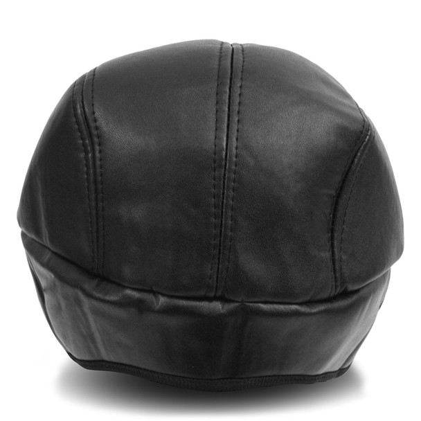 Fall/Winter Traditional Leather Ivy Hat with Ear Flaps  - H177306