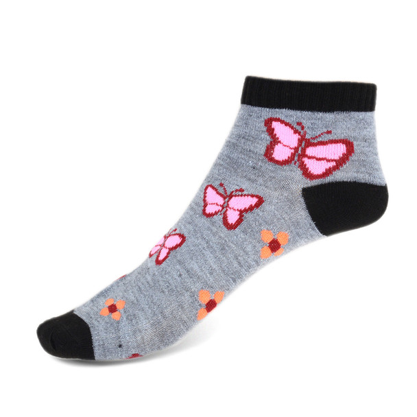 Assorted Pack (6 pairs) Women's Butterflies Low Cut Socks LN6F1632