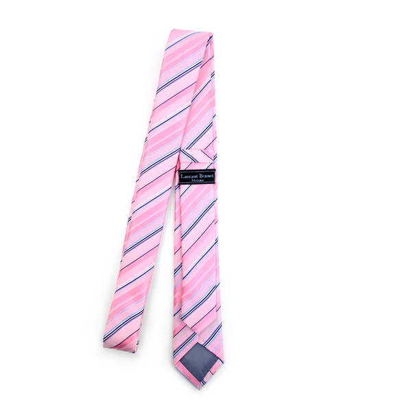 Striped Microfiber Poly Woven 2.25" Slim Tie - MPWS5904