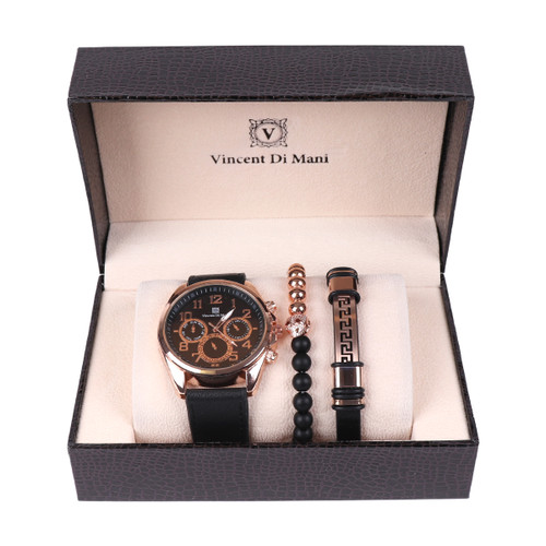 Men's Watch & Bracelet Gift Set MWBB10185