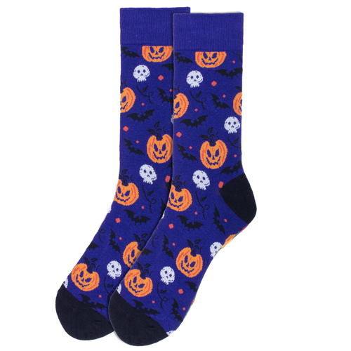 Men's Spooky Halloween Socks-NVS19653 | SeliniNY Wholesale