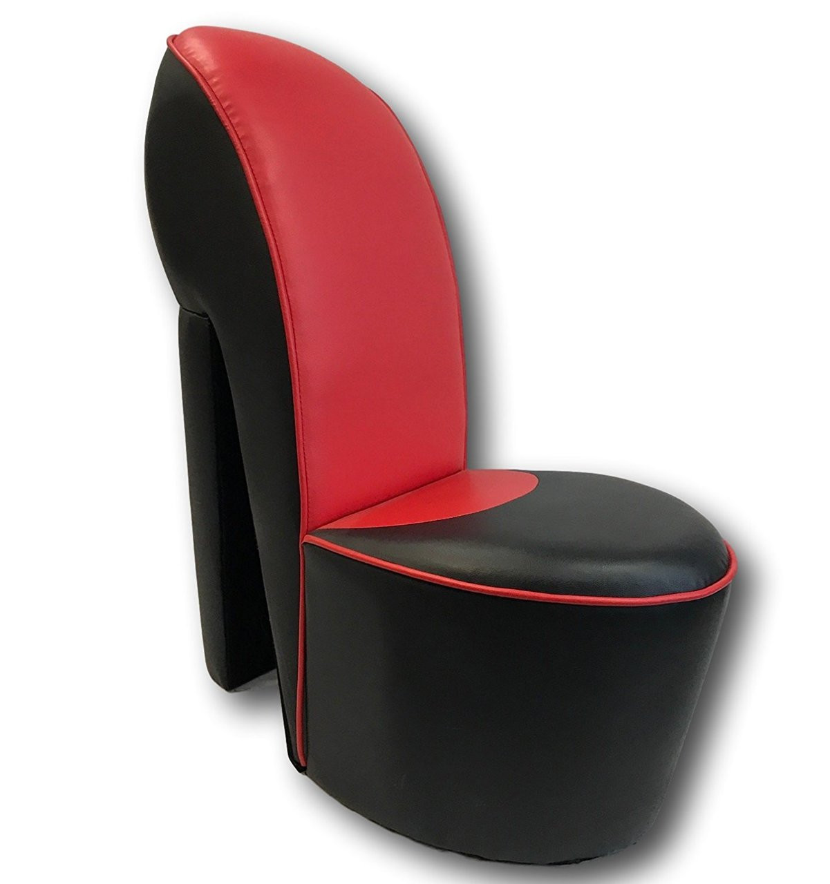 red high heel chair