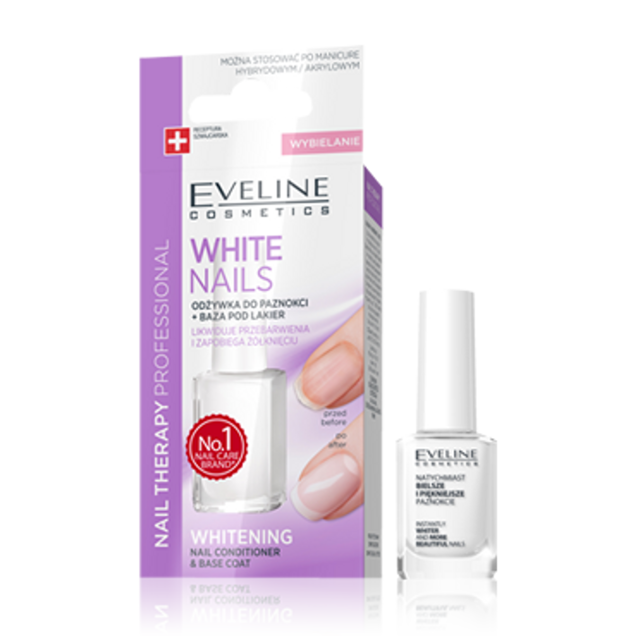 Eveline Instantly Whiter And More Beautiful Nails Natychmiast Bielsze I Piekniejsze Paznokcie 12ml Almanora