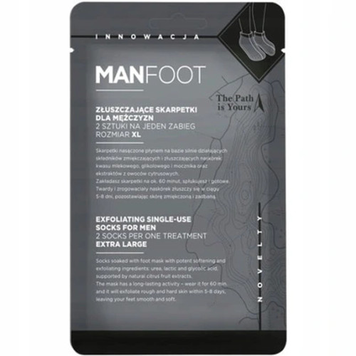 EXFOLIATING SINGLE-USE SOCKS FOR MEN EXTRA LARGE 