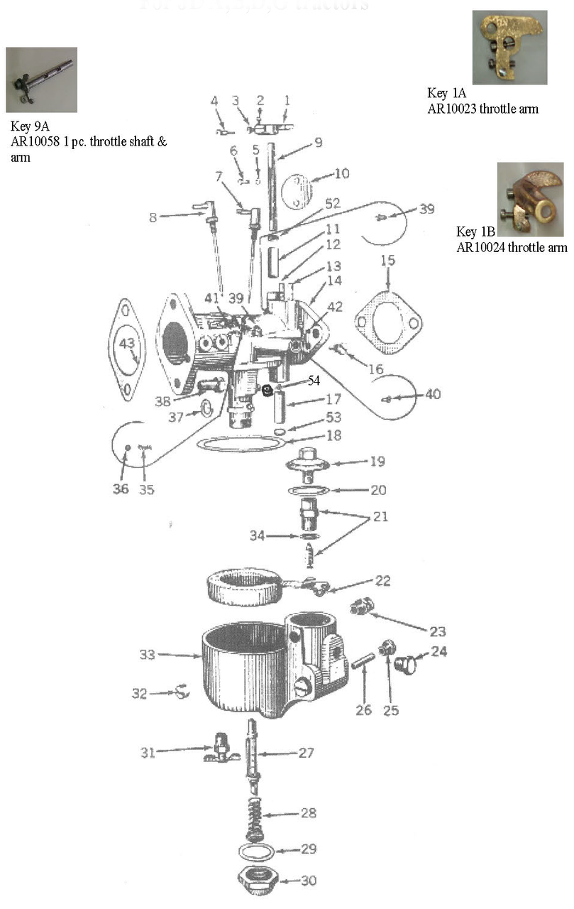 Carburetor Parts Marvel Schebler Dltx Single Barrel Carbs Page 1 Robert S Carburetor Repair