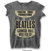 The Beatles 'Carnegie Hall' Womens Burnout T-Shirt