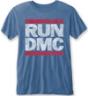 Run DMC 'Logo Vintage' (Blue) Burnout T-Shirt